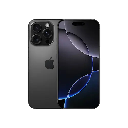 iPhone 16 Pro noir face et dos